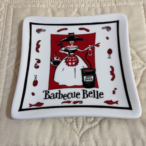 MWW Market Culinary Cuties by Andrew Tracey set 4 ceramic small square - Picture 6 of 9